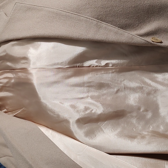 Tan 100% Wool F. Shay Blazer made in USA sz 18 - Picture 4 of 6